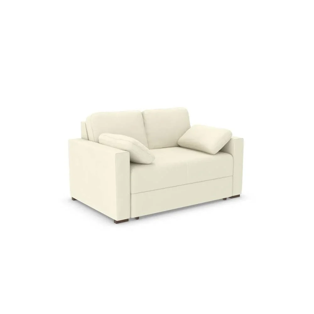 Good To Go - Charlotte Two-Seater Sofa Bed-Micro Suede Buttermilk (SHUB699)